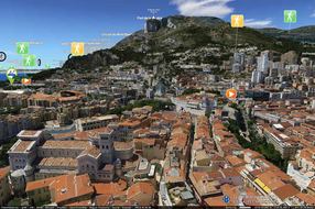 Modèle 3D de la zone périurbaine de Monaco
